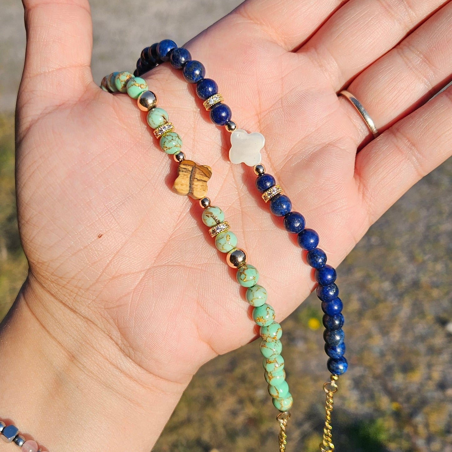 Ocean Clover | Green Turquoise & Picture Jasper