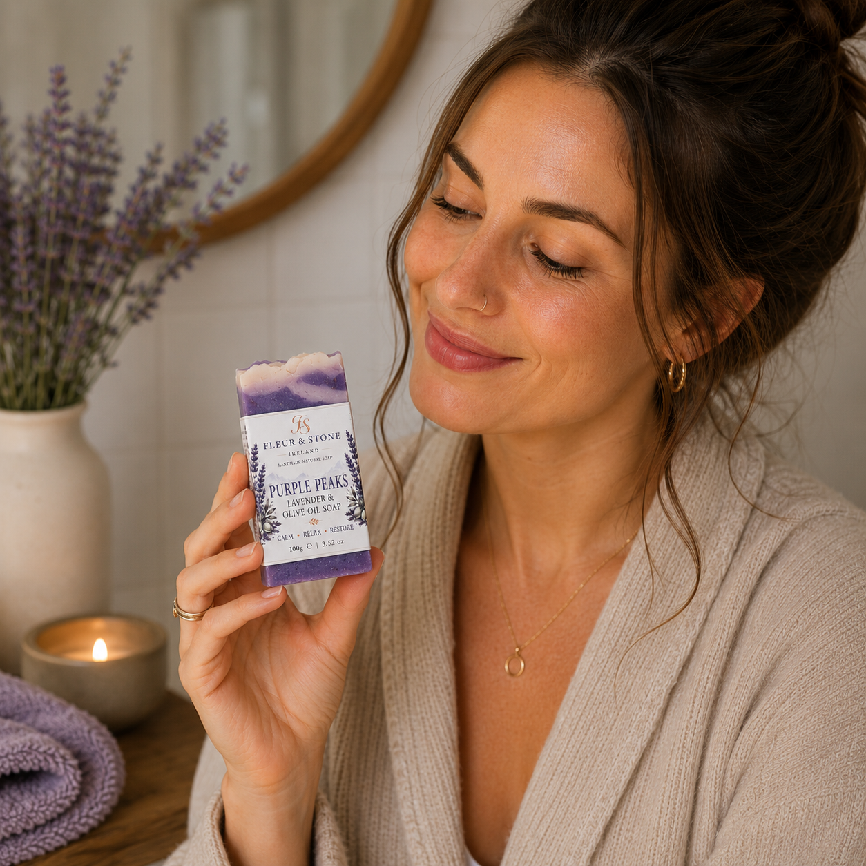 Purple Peeks – Lavender & Olive Oil Soap