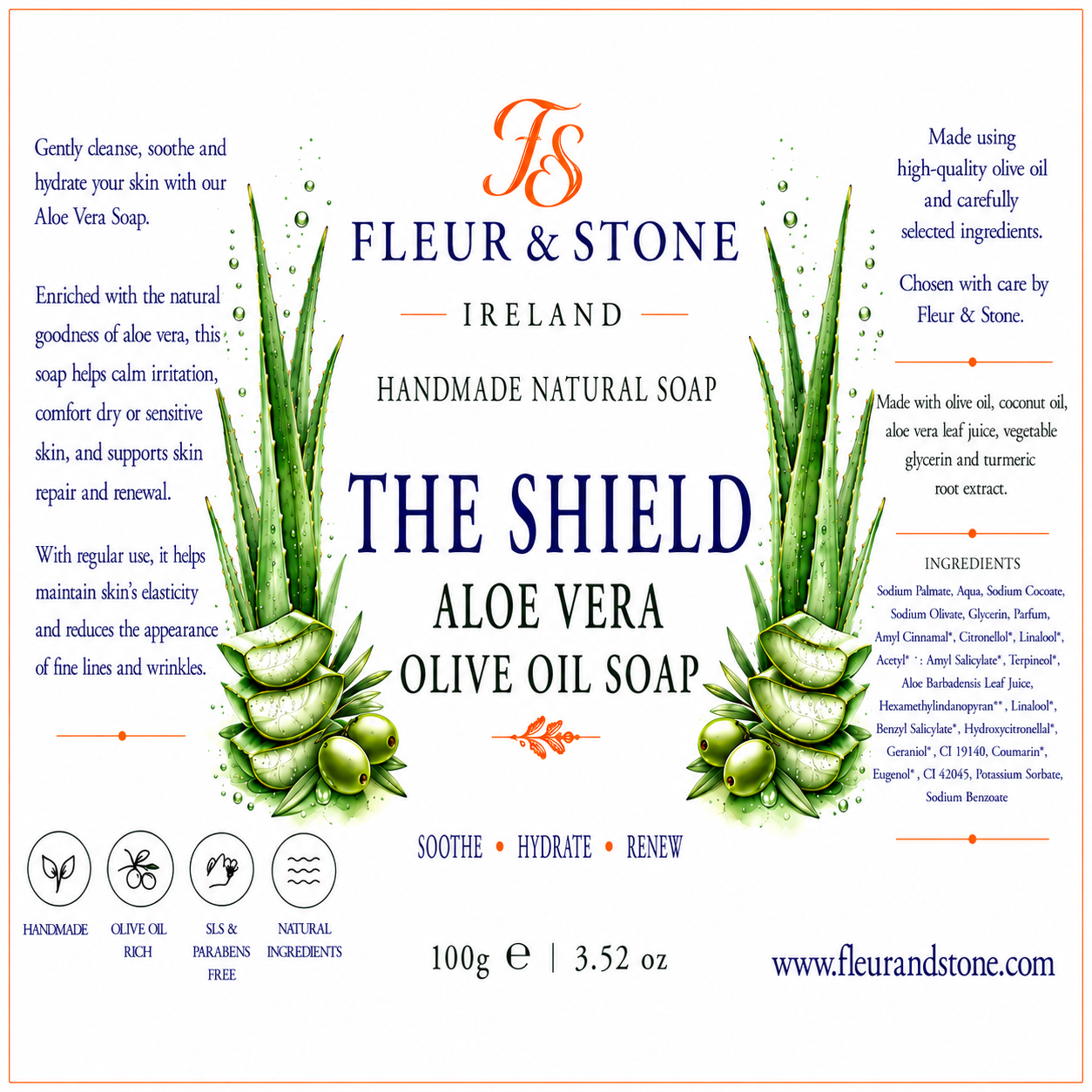 The Shield – Aloe Vera Olive Oil Soap