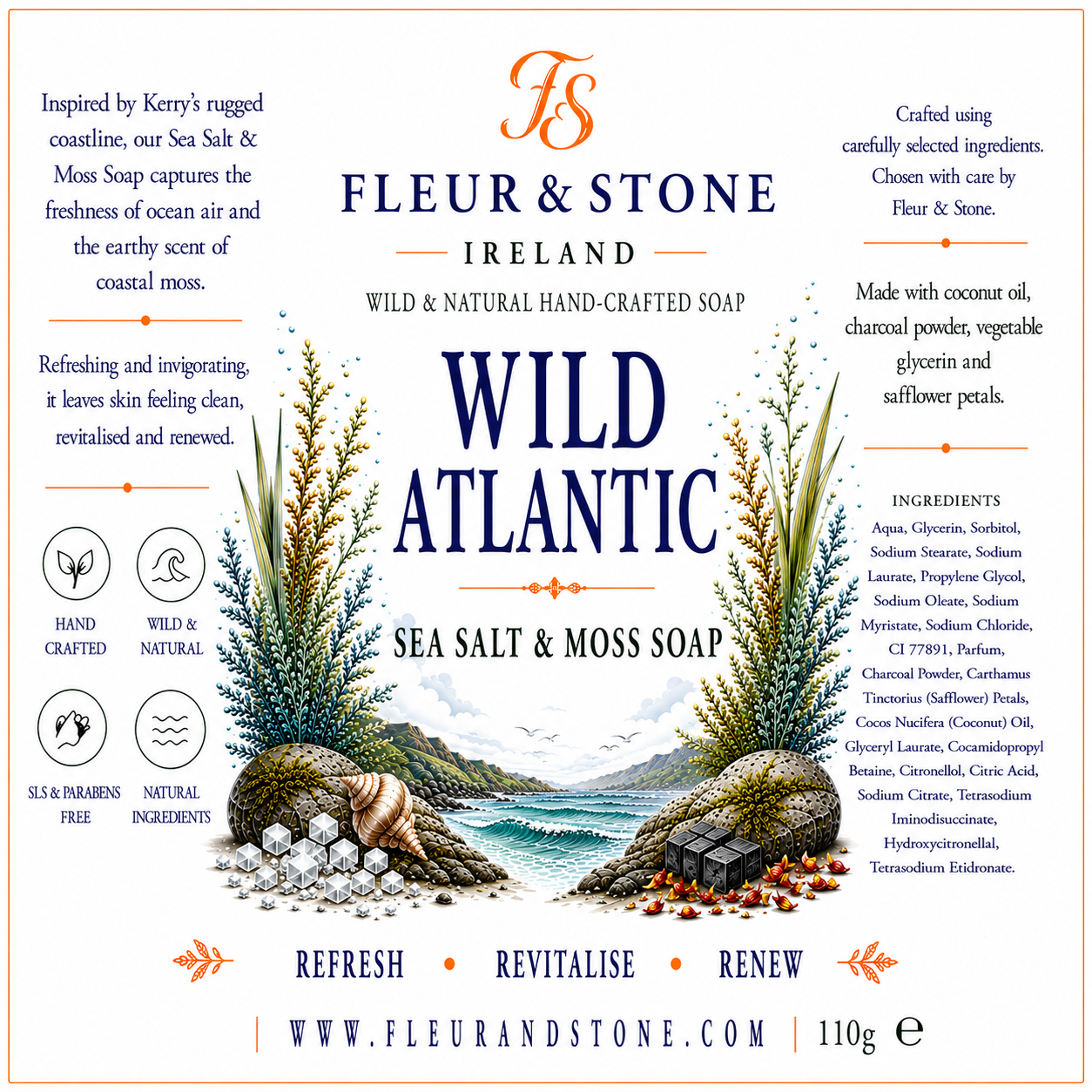 Wild Atlantic – Sea Salt & Moss Soap