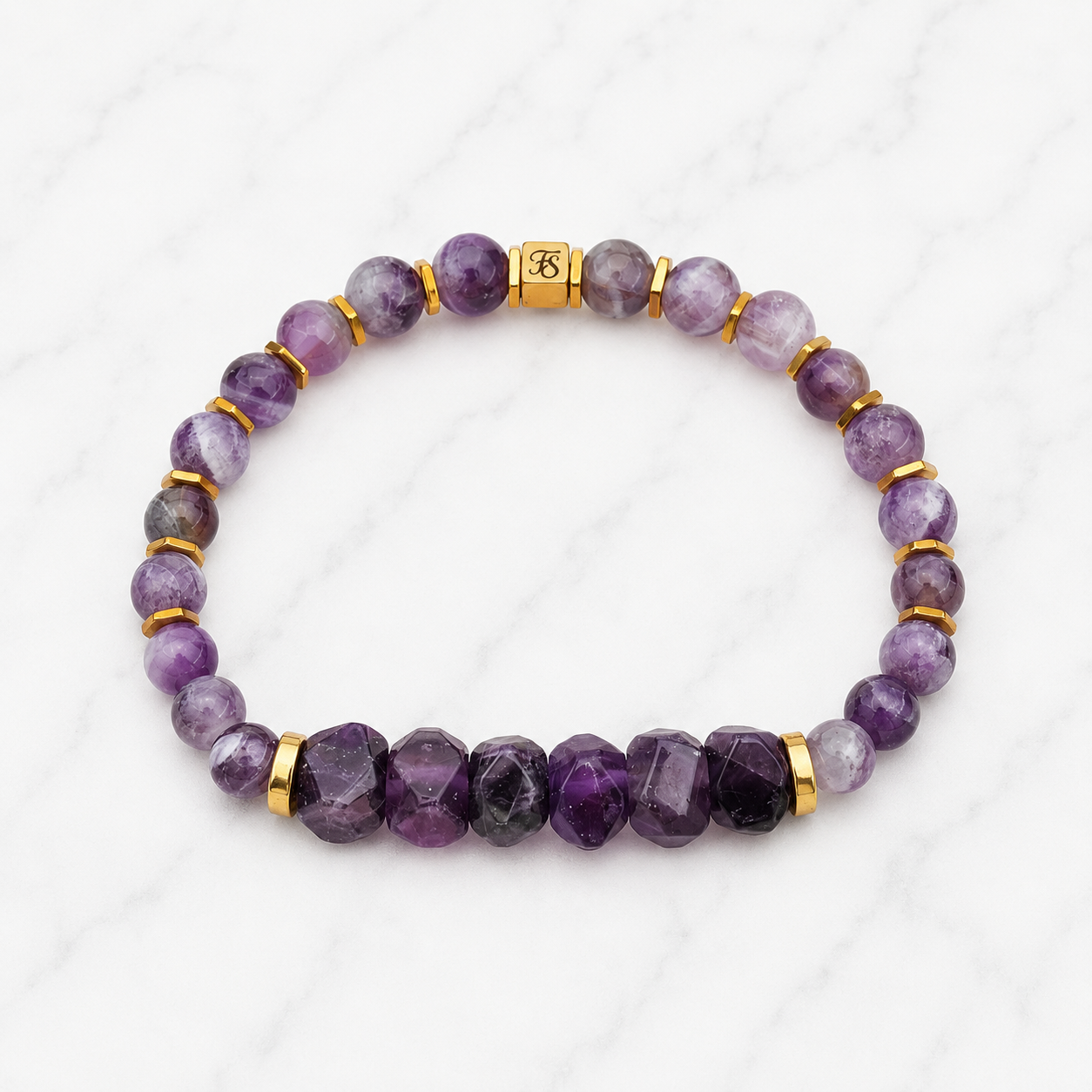 Royal Amethyst 12 & 6mm