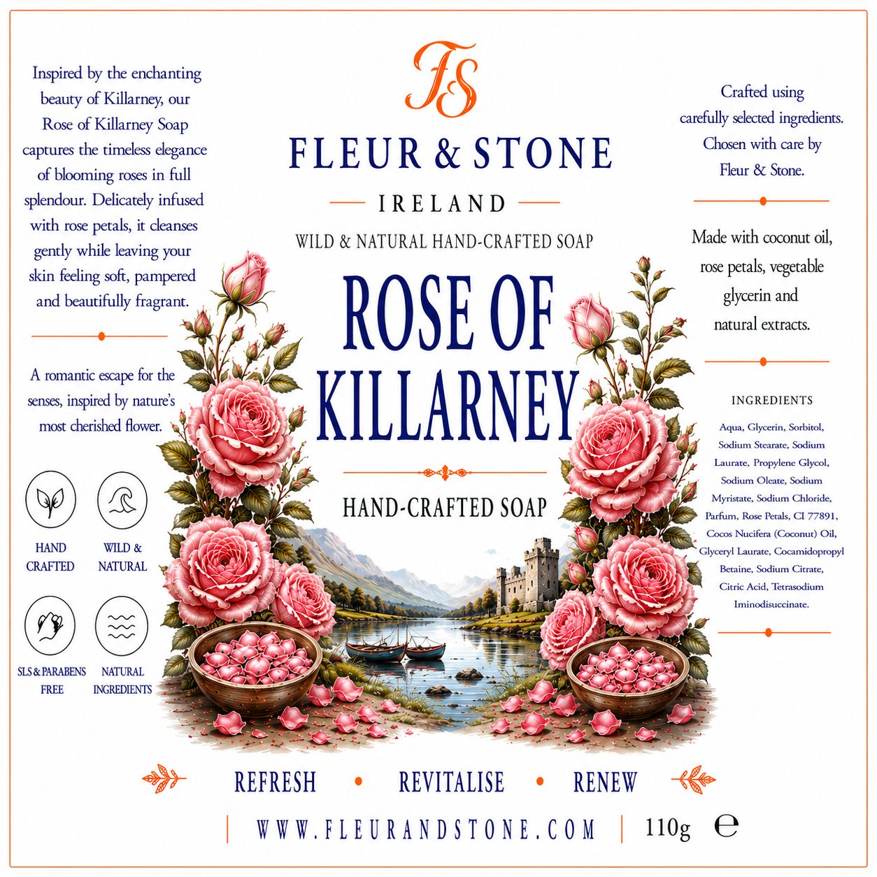 The Rose of Killarney – Rose Petals Soap